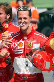 22.04.2006 Imola, Italy,  Michael Schumacher (GER), Scuderia Ferrari on Pole Position - Formula 1 World Championship, Rd 4, San Marino Grand Prix, Saturday Qualifying