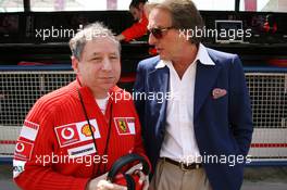 22.04.2006 Imola, Italy,  Jean Todt (FRA), Scuderia Ferrari, Teamchief, General Manager, Team Principal and Luca di Montezemolo (ITA), Scuderia Ferrari, Fiat President, Chairman & Managing Director -- Formula 1 World Championship, Rd 4, San Marino Grand Prix, Saturday Practice