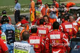 22.04.2006 Imola, Italy,  Michael Schumacher (GER), Scuderia Ferrari on Pole Position - Formula 1 World Championship, Rd 4, San Marino Grand Prix, Saturday Qualifying