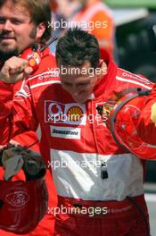 22.04.2006 Imola, Italy,  Michael Schumacher (GER), Scuderia Ferrari on Pole Position - Formula 1 World Championship, Rd 4, San Marino Grand Prix, Saturday Qualifying