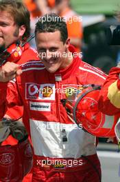 22.04.2006 Imola, Italy,  Michael Schumacher (GER), Scuderia Ferrari on Pole Position - Formula 1 World Championship, Rd 4, San Marino Grand Prix, Saturday Qualifying