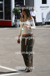 23.04.2006 Imola, Italy,  Connie Montoya (COL), Wife of Juan Pablo Montoya - Formula 1 World Championship, Rd 4, San Marino Grand Prix, Sunday