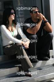 23.04.2006 Imola, Italy,  Connie Montoya (COL), Wife of Juan Pablo Montoya and Juan-Pablo Montoya (COL), Juan Pablo, McLaren Mercedes - Formula 1 World Championship, Rd 4, San Marino Grand Prix, Sunday