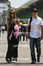 20.04.2006 Imola, Italy,  Christian Klien (AUT), Red Bull Racing with his girl friend Franziska - Formula 1 World Championship, Rd 4, San Marino Grand Prix, Thursday