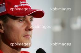 20.04.2006 Imola, Italy,  Michael Schumacher (GER), Scuderia Ferrari - Formula 1 World Championship, Rd 4, San Marino Grand Prix, Thursday Press Conference