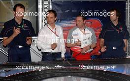 20.04.2006 Imola, Italy,  Carerra Slot Car race at Red Bull Energy Station - Formula 1 World Championship, Rd 4, San Marino Grand Prix, Thursday