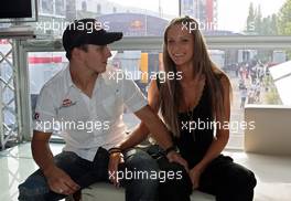 20.04.2006 Imola, Italy,  Christian Klien (AUT), Red Bull Racing and his girl friend Franziska - Formula 1 World Championship, Rd 4, San Marino Grand Prix, Thursday