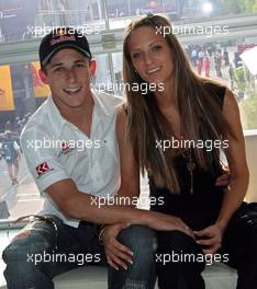 20.04.2006 Imola, Italy,  Christian Klien (AUT), Red Bull Racing and his girl friend Franziska - Formula 1 World Championship, Rd 4, San Marino Grand Prix, Thursday