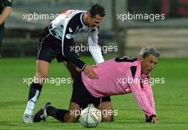 19.04.2006 Ravenna, Italy, Michael Schumacher (GER), Scuderia Ferrari - National Drivers Soccer Team - Champions for Charity football match, Ravenna's Benelli Stadium