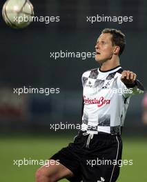 19.04.2006 Ravenna, Italy, Michael Schumacher (GER), Scuderia Ferrari - National Drivers Soccer Team - Champions for Charity football match, Ravenna's Benelli Stadium