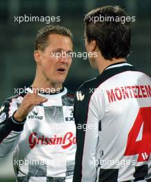 19.04.2006 Ravenna, Italy, Michael Schumacher (GER), Scuderia Ferrari - National Drivers Soccer Team - Champions for Charity football match, Ravenna's Benelli Stadium