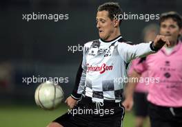 19.04.2006 Ravenna, Italy, Michael Schumacher (GER), Scuderia Ferrari - National Drivers Soccer Team - Champions for Charity football match, Ravenna's Benelli Stadium