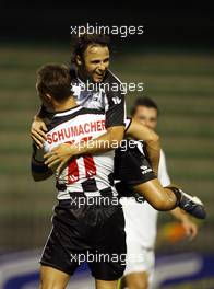 06.09.2006 Monza, Italy, Michael Schumacher (GER), Scuderia Ferrari and Felipe Massa (BRA), Scuderia Ferrari - National Drivers Charity football match at "Stadio Brianteo Stadio Brianteo", Formula 1 World Championship, ITA, Italy