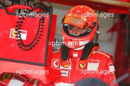 25.08.2006 Istanbul, Turkey,  Michael Schumacher (GER), Scuderia Ferrari, Pitlane, Box, Garage - Formula 1 World Championship, Rd 14, Turkish Grand Prix, Friday Practice