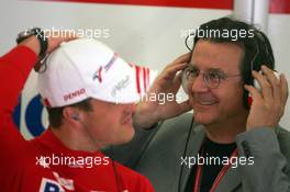 25.08.2006 Istanbul, Turkey,  Ralf Schumacher (GER), Toyota Racing and Hans Mahr Chief Sports & New Business Officer of Premiere AG - Formula 1 World Championship, Rd 14, Turkish Grand Prix, Friday Practice