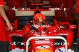 25.08.2006 Istanbul, Turkey,  Michael Schumacher (GER), Scuderia Ferrari, Pitlane, Box, Garage - Formula 1 World Championship, Rd 14, Turkish Grand Prix, Friday Practice