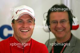 25.08.2006 Istanbul, Turkey,  Ralf Schumacher (GER), Toyota Racing and Hans Mahr Chief Sports & New Business Officer of Premiere AG - Formula 1 World Championship, Rd 14, Turkish Grand Prix, Friday Practice