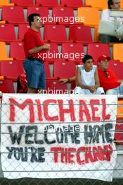 25.08.2006 Istanbul, Turkey,  Fans of Michael Schumacher (GER), Scuderia Ferrari - Formula 1 World Championship, Rd 14, Turkish Grand Prix, Friday