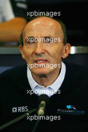 25.08.2006 Istanbul, Turkey,  Sir Frank Williams (GBR), WilliamsF1 Team, Team Chief, Managing Director, Team Principal - Formula 1 World Championship, Rd 14, Turkish Grand Prix, Friday Press Conference