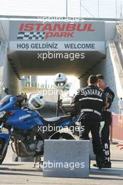 25.08.2006 Istanbul, Turkey,  Police at the circuit - Formula 1 World Championship, Rd 14, Turkish Grand Prix, Friday