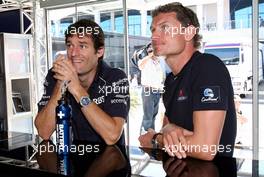 25.08.2006 Istanbul, Turkey,  Mark Webber (AUS), Williams F1 Team with David Coulthard (GBR), Red Bull Racing - Formula 1 World Championship, Rd 14, Turkish Grand Prix, Friday