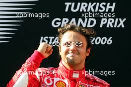 27.08.2006 Istanbul, Turkey,  Felipe Massa (BRA), Scuderia Ferrari - Formula 1 World Championship, Rd 14, Turkish Grand Prix, Sunday Podium