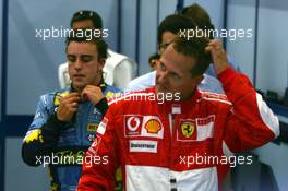 26.08.2006 Istanbul, Turkey,  Fernando Alonso (ESP), Renault F1 Team and Michael Schumacher (GER), Scuderia Ferrari - Formula 1 World Championship, Rd 14, Turkish Grand Prix, Saturday Qualifying