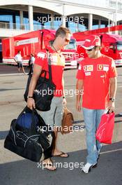 24.08.2006 Istanbul, Turkey,  Michael Schumacher (GER), Scuderia Ferrari and Felipe Massa (BRA), Scuderia Ferrari - Formula 1 World Championship, Rd 14, Turkish Grand Prix, Thursday