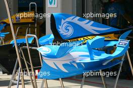 24.08.2006 Istanbul, Turkey,  Renault F1 Team, Engine cover - Formula 1 World Championship, Rd 14, Turkish Grand Prix, Thursday