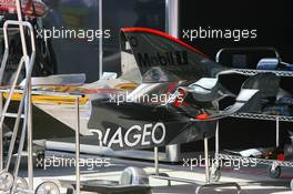 24.08.2006 Istanbul, Turkey,  McLaren Mercedes, Engine cover - Formula 1 World Championship, Rd 14, Turkish Grand Prix, Thursday