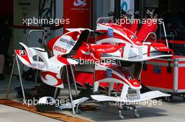 24.08.2006 Istanbul, Turkey,  Super Aguri F1 Team, car parts - Formula 1 World Championship, Rd 14, Turkish Grand Prix, Thursday