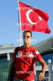 24.08.2006 Istanbul, Turkey,  Michael Schumacher (GER), Scuderia Ferrari - Formula 1 World Championship, Rd 14, Turkish Grand Prix, Thursday