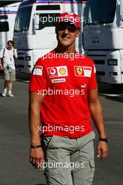 24.08.2006 Istanbul, Turkey,  Michael Schumacher (GER), Scuderia Ferrari - Formula 1 World Championship, Rd 14, Turkish Grand Prix, Thursday