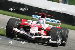 30.06.2006 Indianapolis, USA,  Jarno Trulli (ITA), Toyota Racing, TF106 - Formula 1 World Championship, Rd 10, United States Grand Prix, Friday Practice