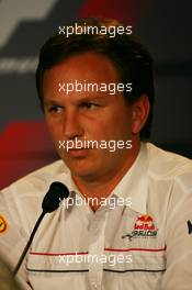 30.06.2006 Indianapolis, USA,  Christian Horner (GBR), Red Bull Racing, Sporting Director - Formula 1 World Championship, Rd 10, United States Grand Prix, Friday Press Conference