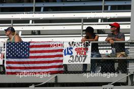 30.06.2006 Indianapolis, USA,  Fans in the grandstand - Formula 1 World Championship, Rd 10, United States Grand Prix, Friday Practice