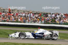 30.06.2006 Indianapolis, USA,  Nick Heidfeld (GER), BMW Sauber F1 Team, F1.06 - Formula 1 World Championship, Rd 10, United States Grand Prix, Friday Practice