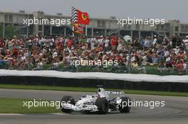 30.06.2006 Indianapolis, USA,  Jacques Villeneuve (CDN), BMW Sauber F1 Team, F1.06 - Formula 1 World Championship, Rd 10, United States Grand Prix, Friday Practice