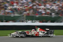 30.06.2006 Indianapolis, USA,  Rubens Barrichello (BRA), Honda Racing F1 Team, RA106  - Formula 1 World Championship, Rd 10, United States Grand Prix, Friday Practice