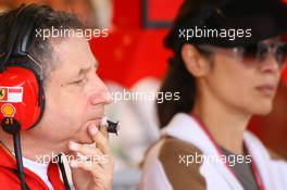 30.06.2006 Indianapolis, USA,  Jean Todt (FRA), Team Manager Scuderia Ferrari Marlboro, with his girlfriend Michelle Yeoh (MAL) - Formula 1 World Championship, Rd 10, United States Grand Prix, Friday Practice