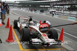 30.06.2006 Indianapolis, USA,  Jenson Button (GBR), Honda Racing F1 Team, RA106 - Formula 1 World Championship, Rd 10, United States Grand Prix, Friday Practice