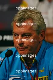 30.06.2006 Indianapolis, USA,  Pat Symonds (GBR), Renault F1 Team, Chief of development, Engineering Director - Formula 1 World Championship, Rd 10, United States Grand Prix, Friday Press Conference