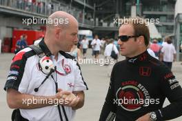 30.06.2006 Indianapolis, USA,  Jock Clear (GBR), Honda Racing F1 Team, Senior Race Engineer with Rubens Barrichello (BRA), Honda Racing F1 Team  - Formula 1 World Championship, Rd 10, United States Grand Prix, Friday