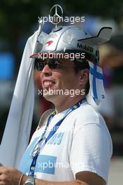 30.06.2006 Indianapolis, USA,  A Kimi Raikkonen fan - Formula 1 World Championship, Rd 10, United States Grand Prix, Friday