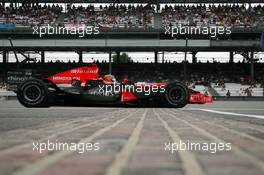 30.06.2006 Indianapolis, USA,  Tiago Monteiro (POR), Midland MF1 Racing, Toyota M16 - Formula 1 World Championship, Rd 10, United States Grand Prix, Friday Practice