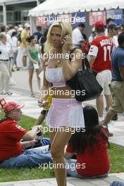 30.06.2006 Indianapolis, USA,  Model Bridget Lee - Formula 1 World Championship, Rd 10, United States Grand Prix, Friday