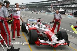 30.06.2006 Indianapolis, USA,  Jarno Trulli (ITA), Toyota Racing, TF106 - Formula 1 World Championship, Rd 10, United States Grand Prix, Friday Practice