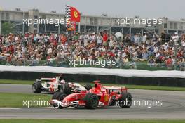 30.06.2006 Indianapolis, USA,  Michael Schumacher (GER), Scuderia Ferrari, 248 F1 - Formula 1 World Championship, Rd 10, United States Grand Prix, Friday Practice