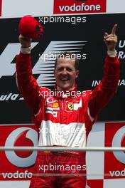 02.07.2006 Indianapolis, USA,  Michael Schumacher (GER), Scuderia Ferrari - Formula 1 World Championship, Rd 10, United States Grand Prix, Sunday Podium