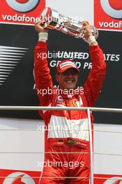 02.07.2006 Indianapolis, USA,  1st place Michael Schumacher (GER), Scuderia Ferrari - Formula 1 World Championship, Rd 10, United States Grand Prix, Sunday Podium